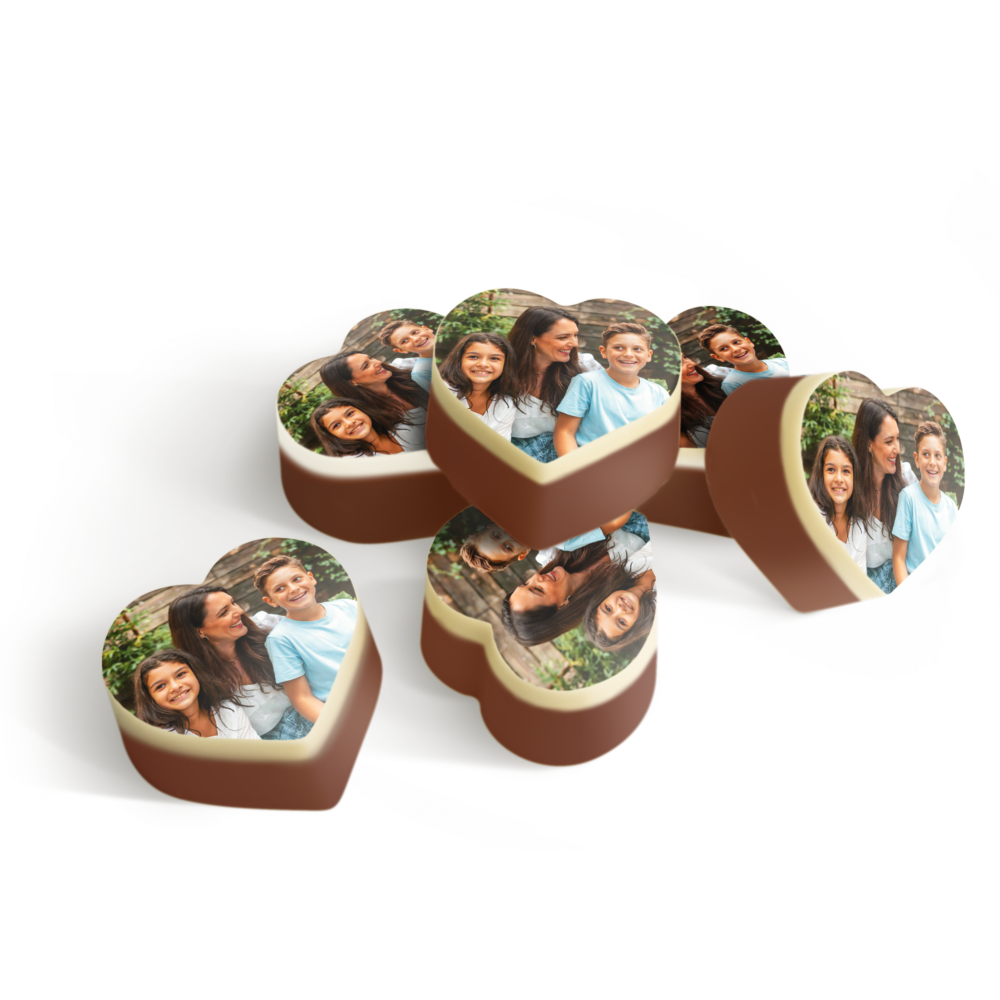 Personalised Photo Chocolates - Hearts
