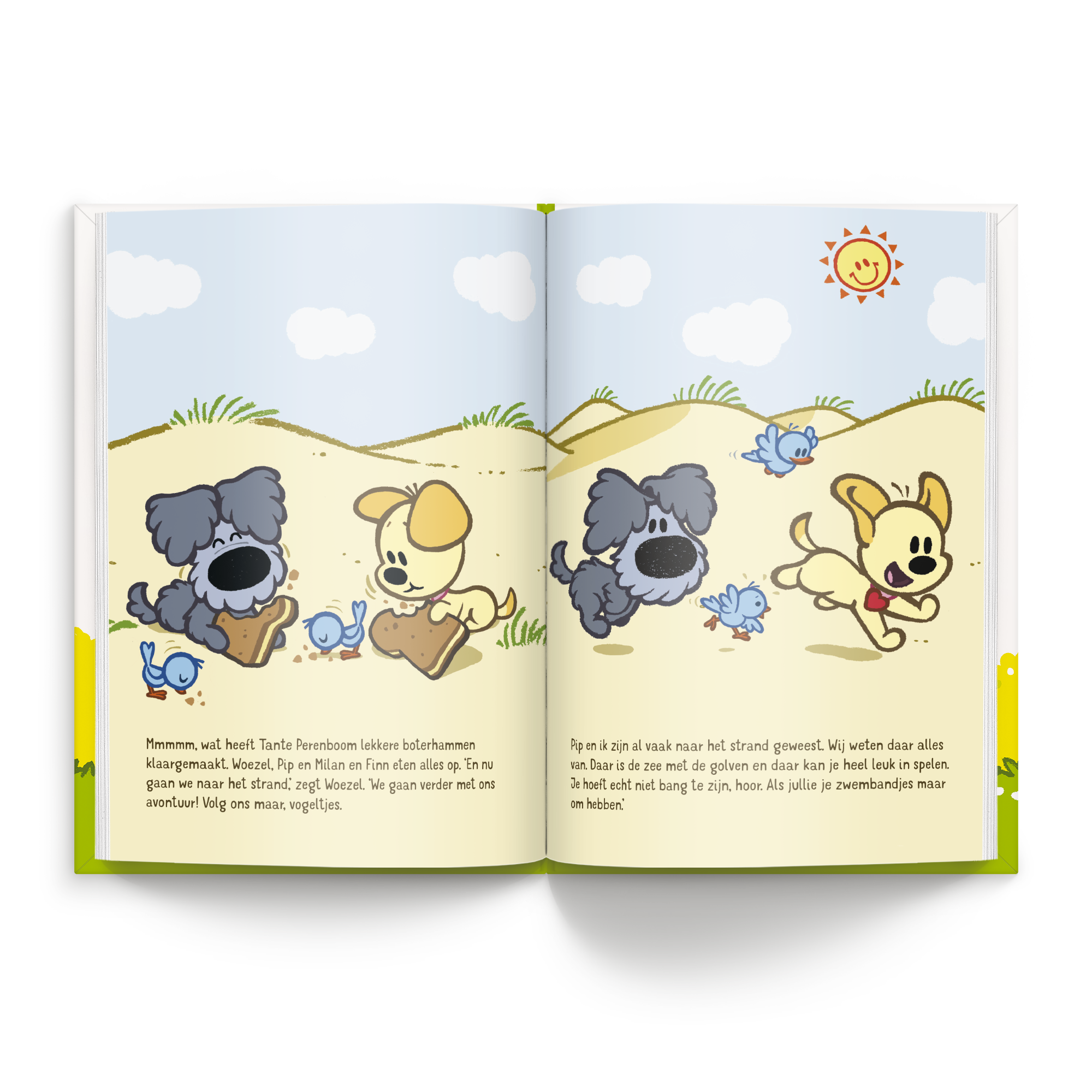 Boek met namen en foto's - Woezel en Pip tweelingeditie - XL boek (Hardcover) met gepersonaliseerde namen en foto's op elke pagina.