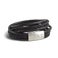 Luxurious leather bracelet with engraving