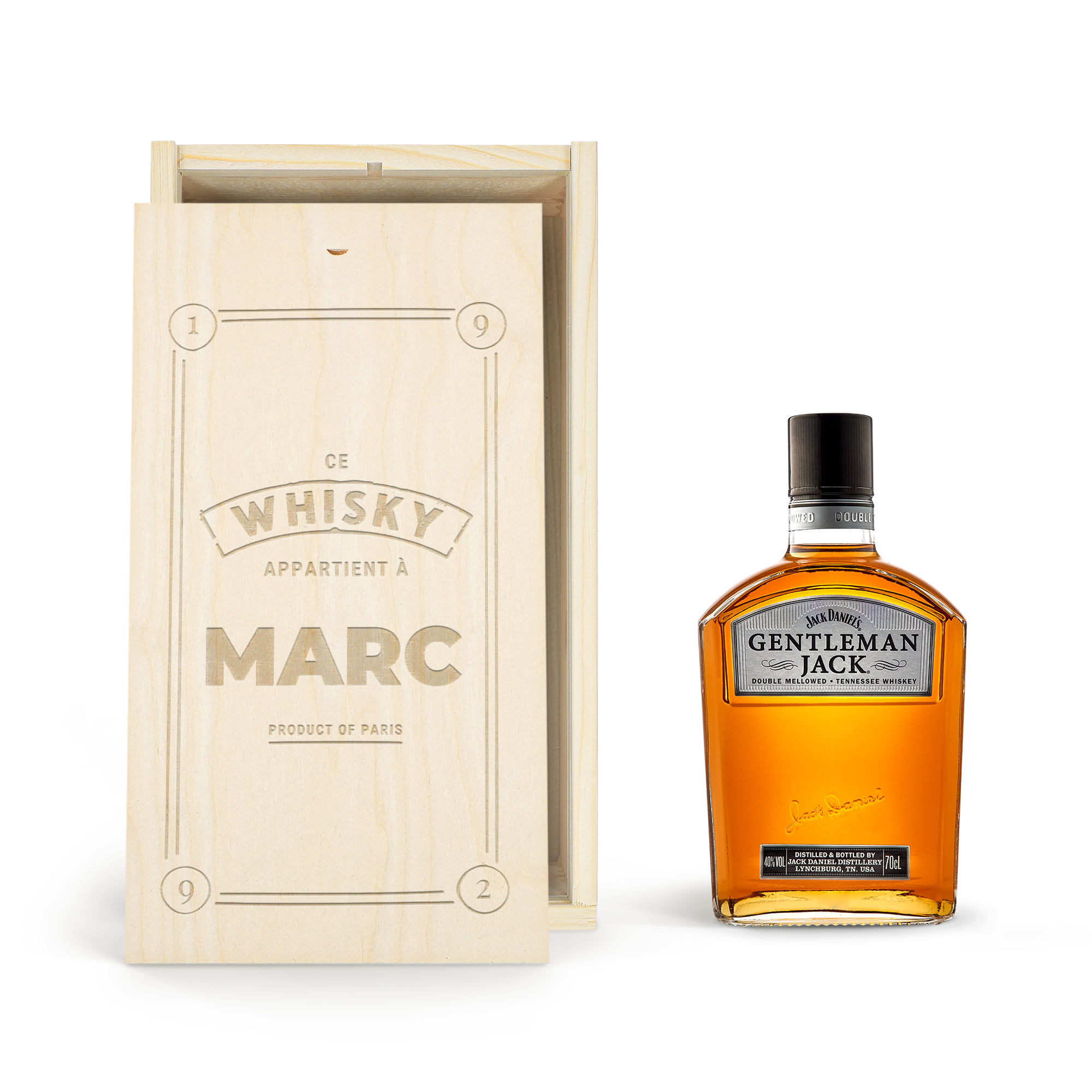 Coffret whisky Jack Daniels Gentleman Jack personnalisé