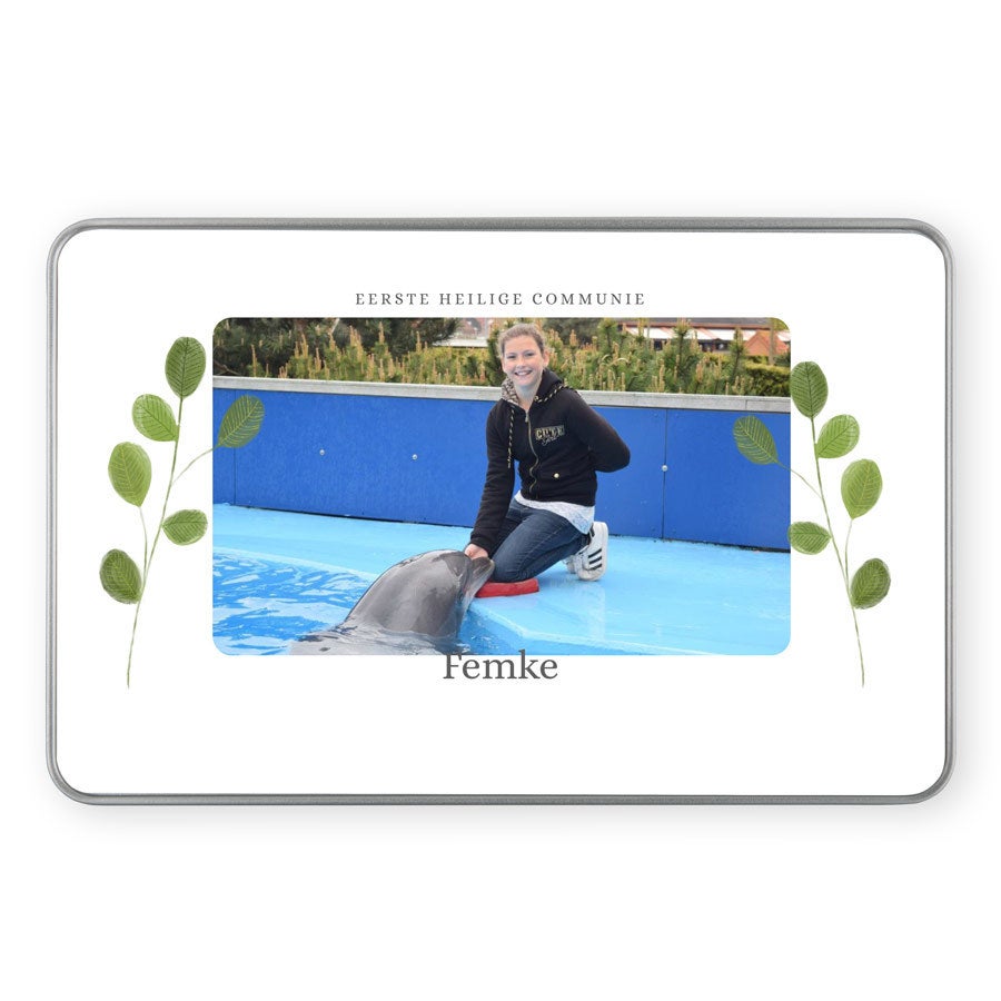 Communie bewaarblik met foto en/of tekst