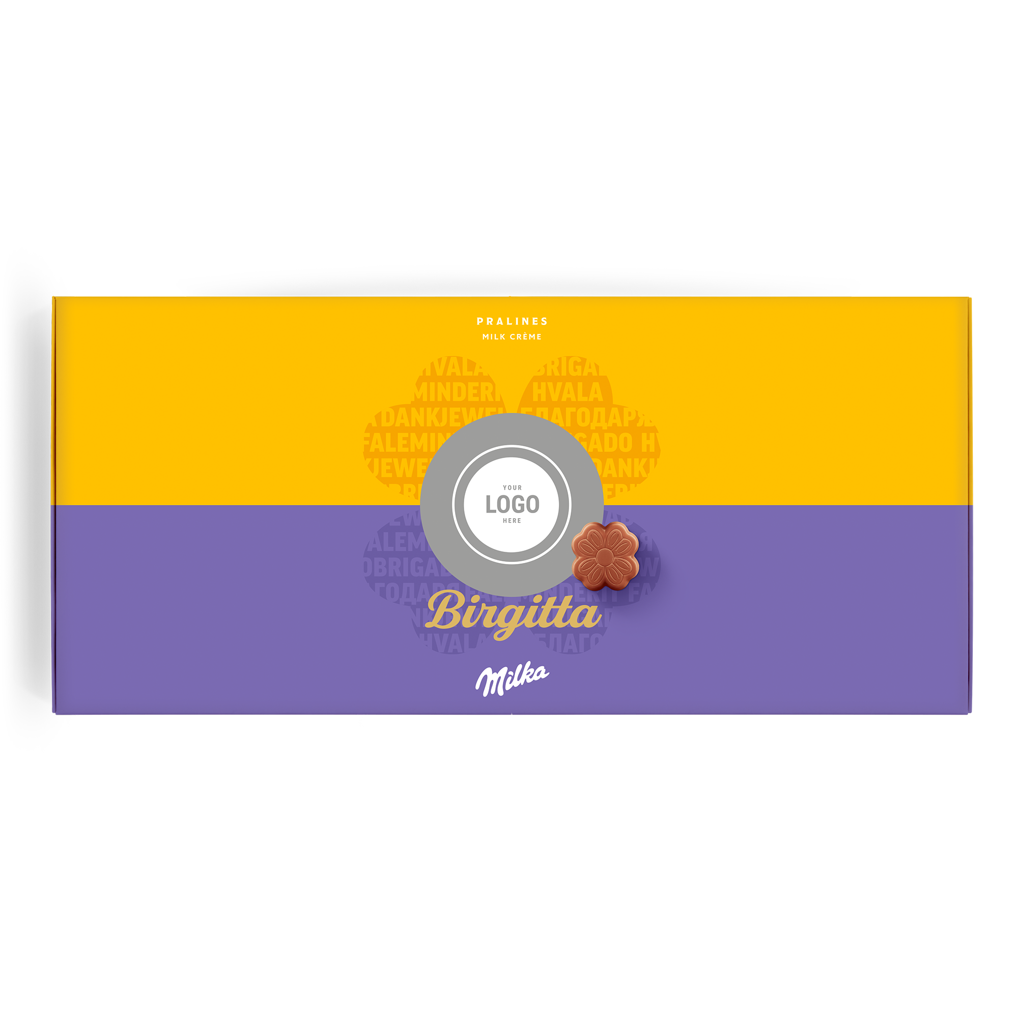 Personliga Milka presentförpackning - Tack