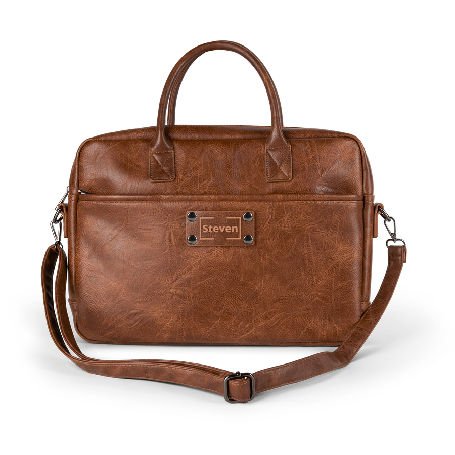 Personalised PU leather laptop bag YourSurprise