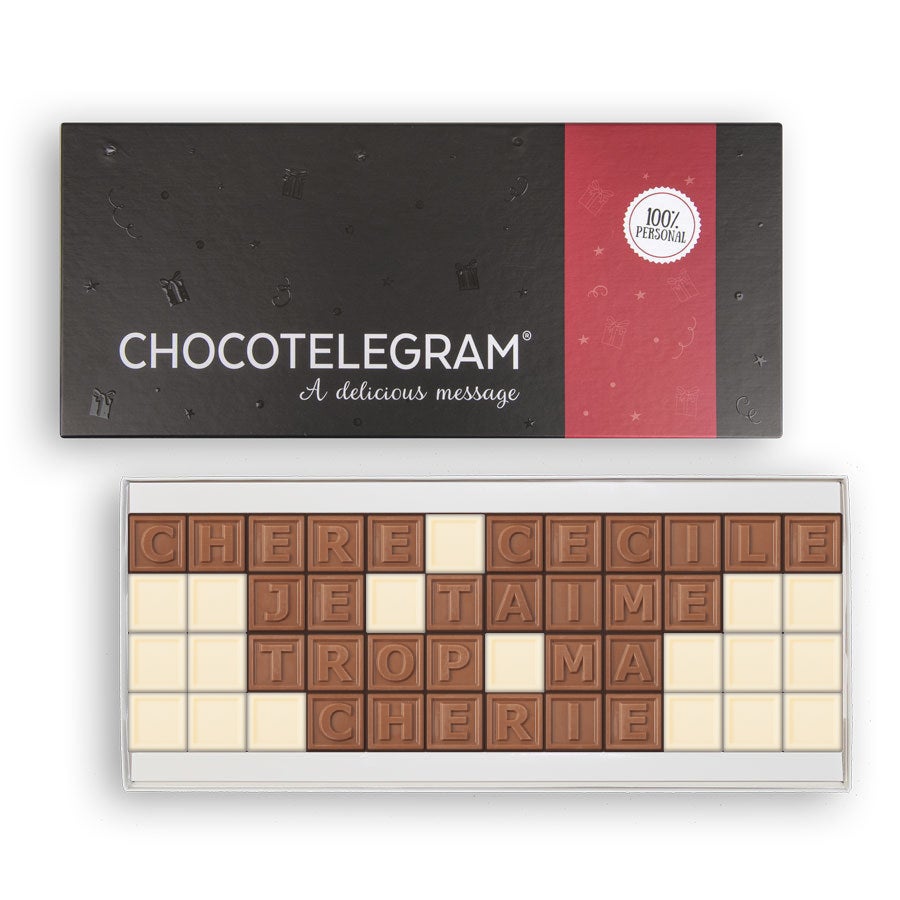 Chocotelegram - Coffret cadeau 4 x 12