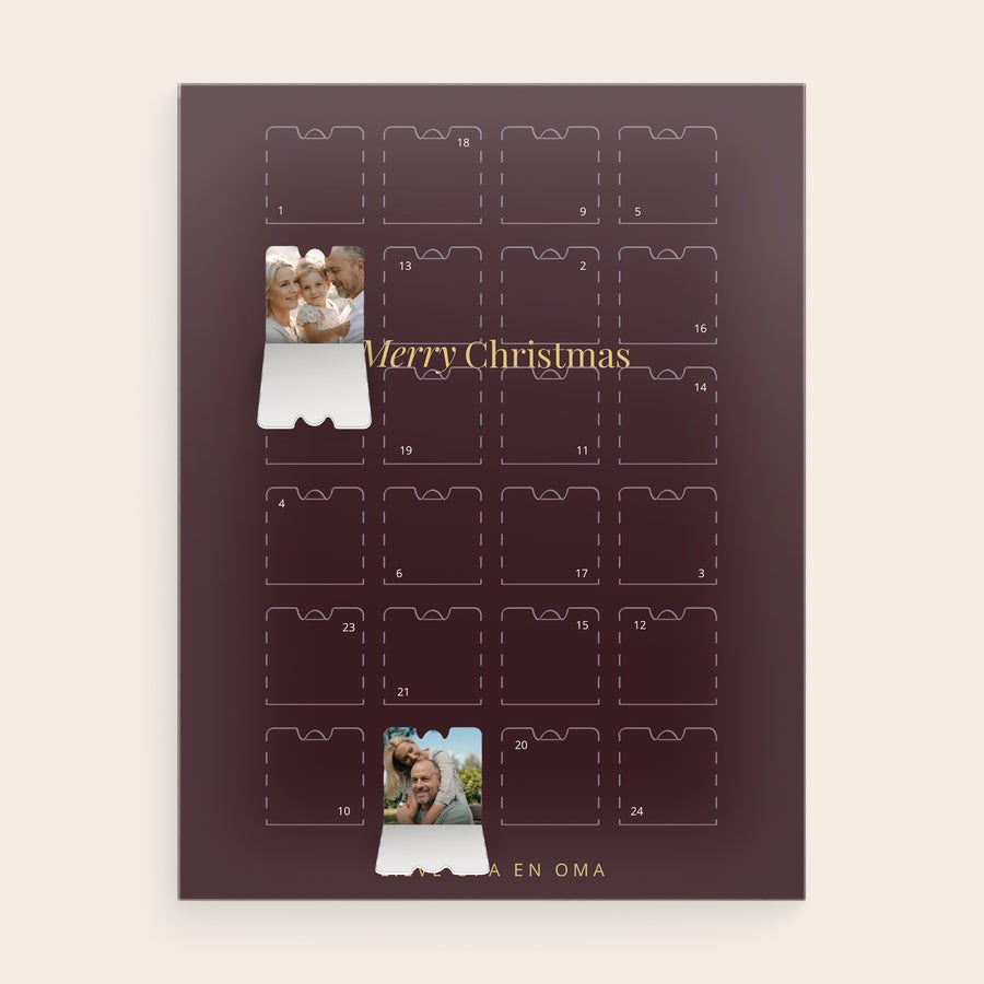 Gepersonaliseerde Adventskalender - Foto's Gepersonaliseerde Adventskalender - Foto's