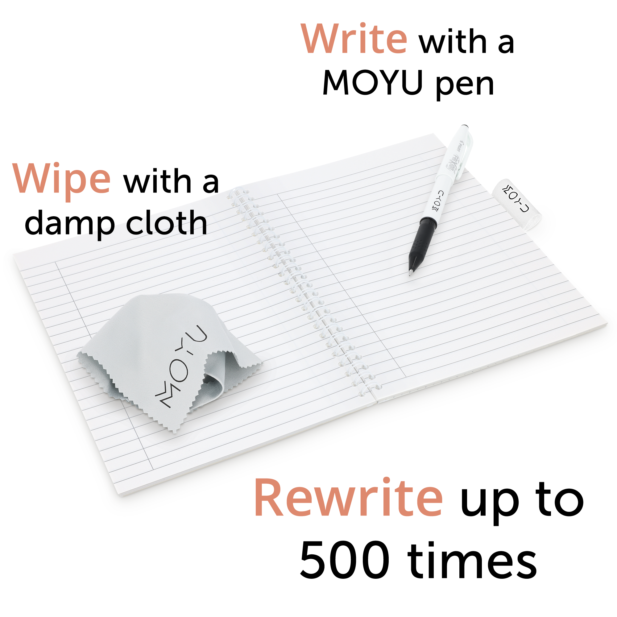 Caderno MOYU Apagável Personalizado