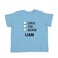 T-shirt bébé personnalisé - Manches courtes - Bleu ciel - 62/68