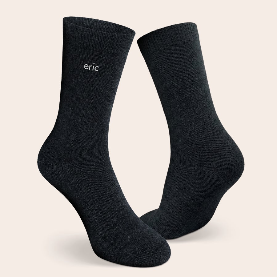 Embroidered socks - Black - 39/42 Embroidered socks - Black - 39/42