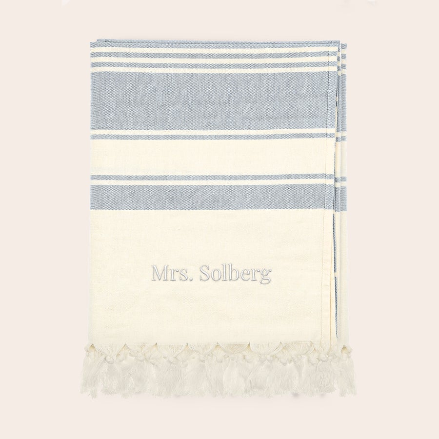 Hammam-håndkle med navn Hammam-håndkle med navn