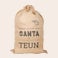Jute kerstzak met naam bedrukt Jute kerstzak met naam bedrukt
