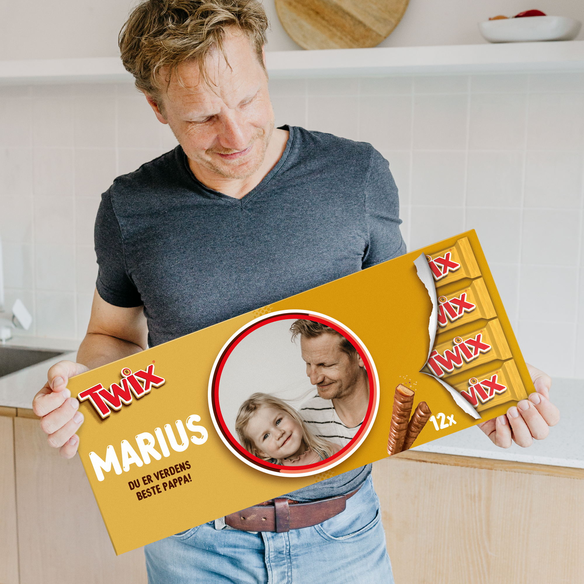 Personlig XXL Twix sjokoladeplate