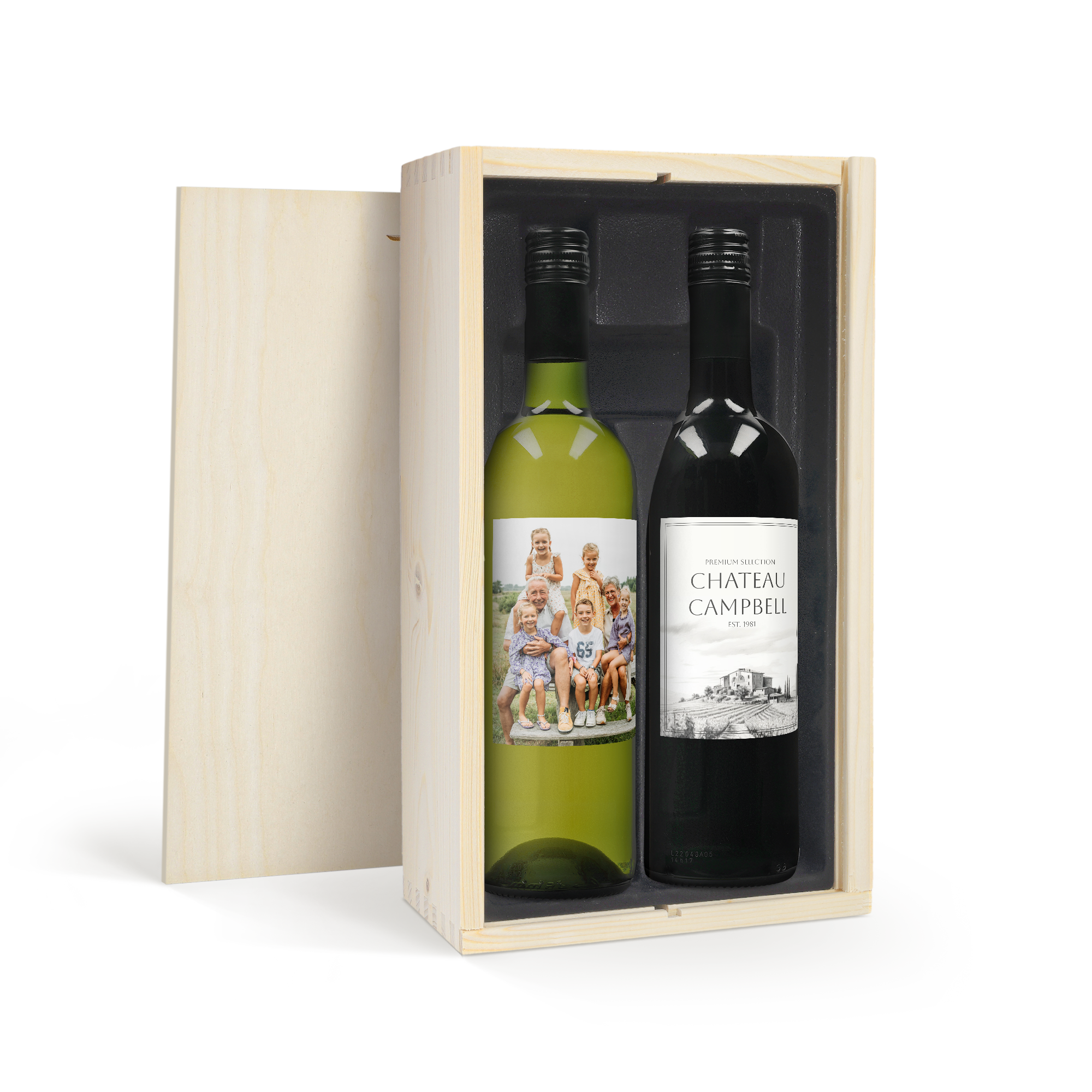 Set cadou vin - Belvy - Roșu, alb și roz