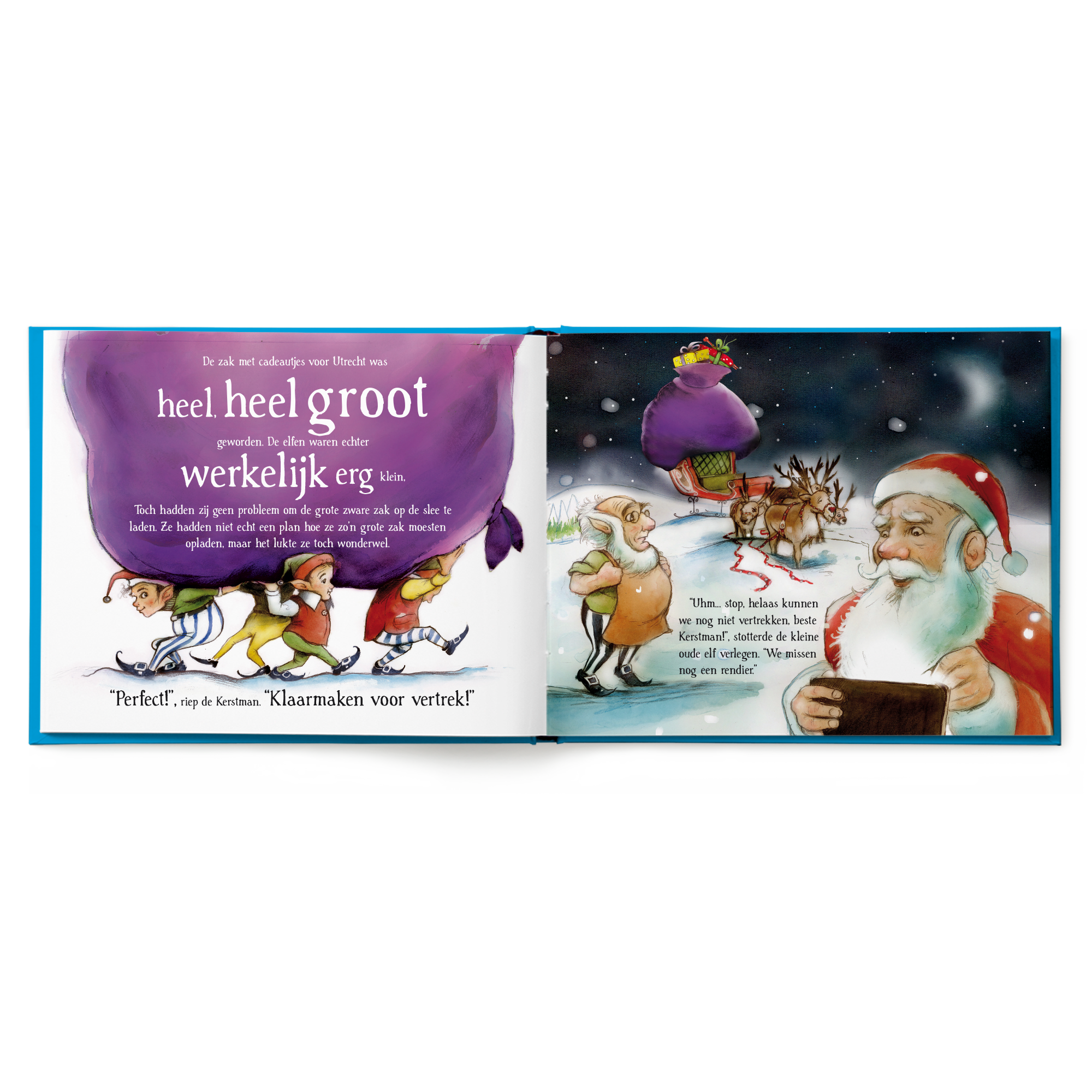 Gepersonaliseerd kerstboek "De kerstman komt"