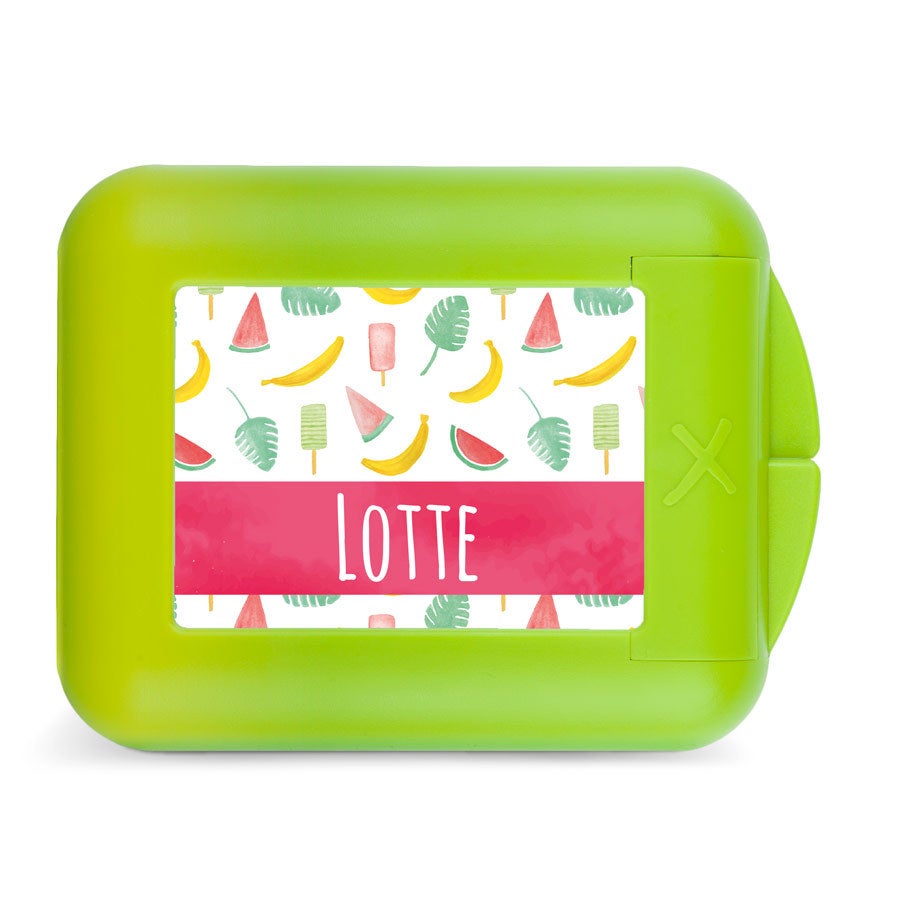 Snackbox bedrukken - Lime Snackbox bedrukken - Lime
