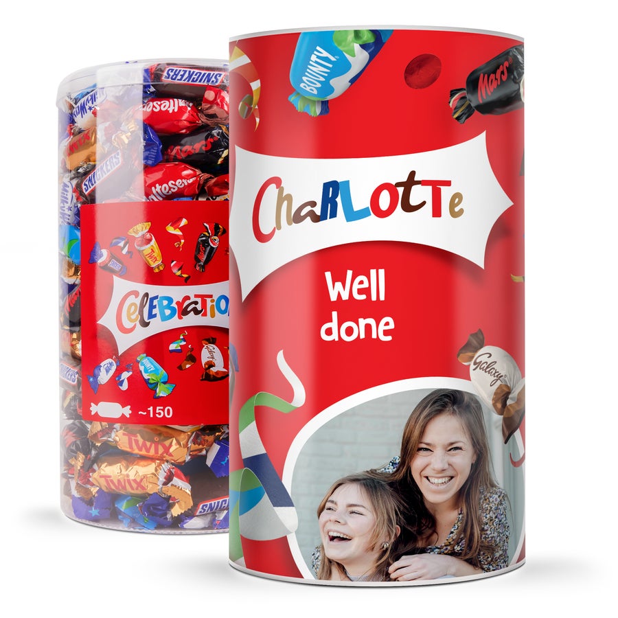 Personalised Celebrations tube Personalised Celebrations tube