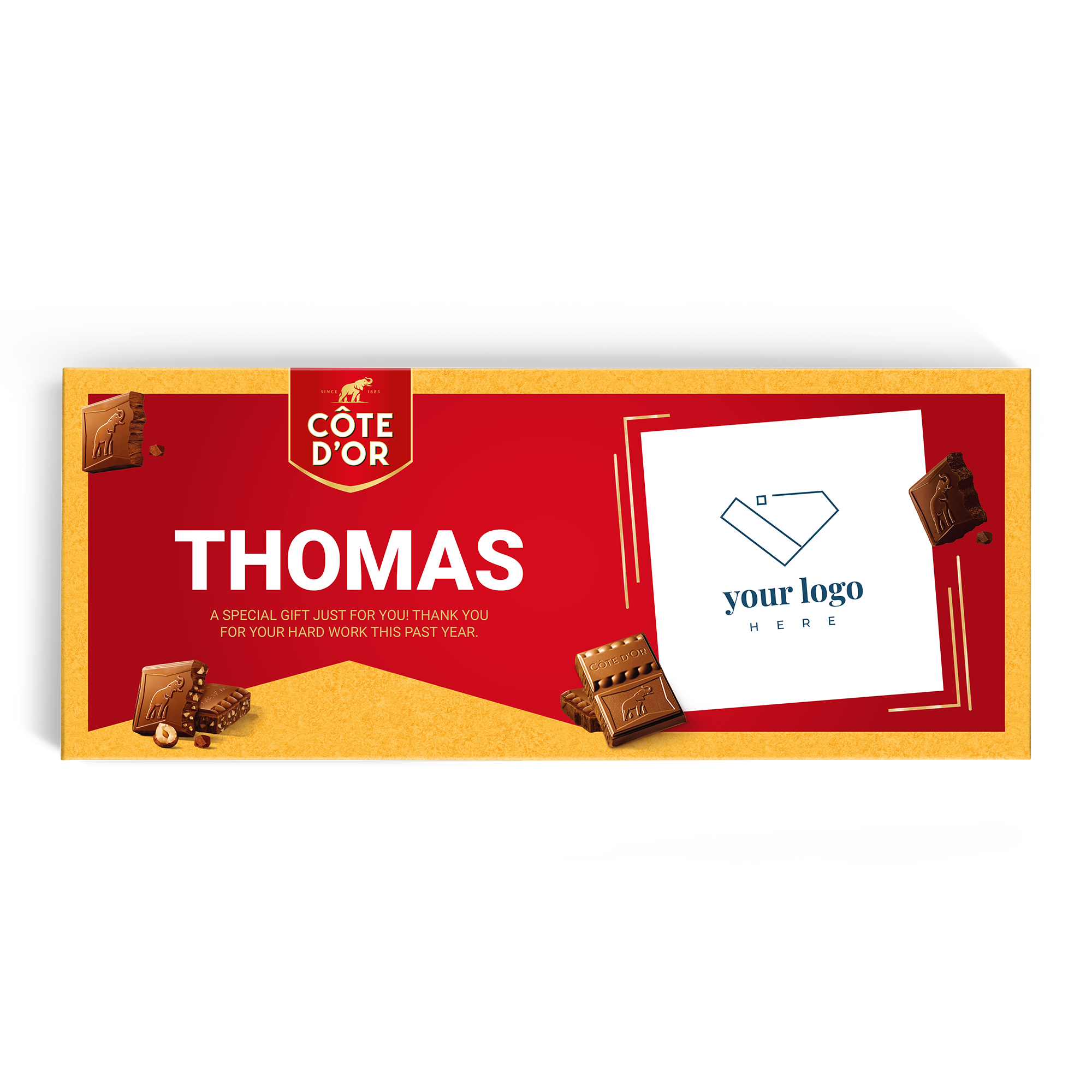 Chocolate Côte d'Or - Barra Gigante com nome