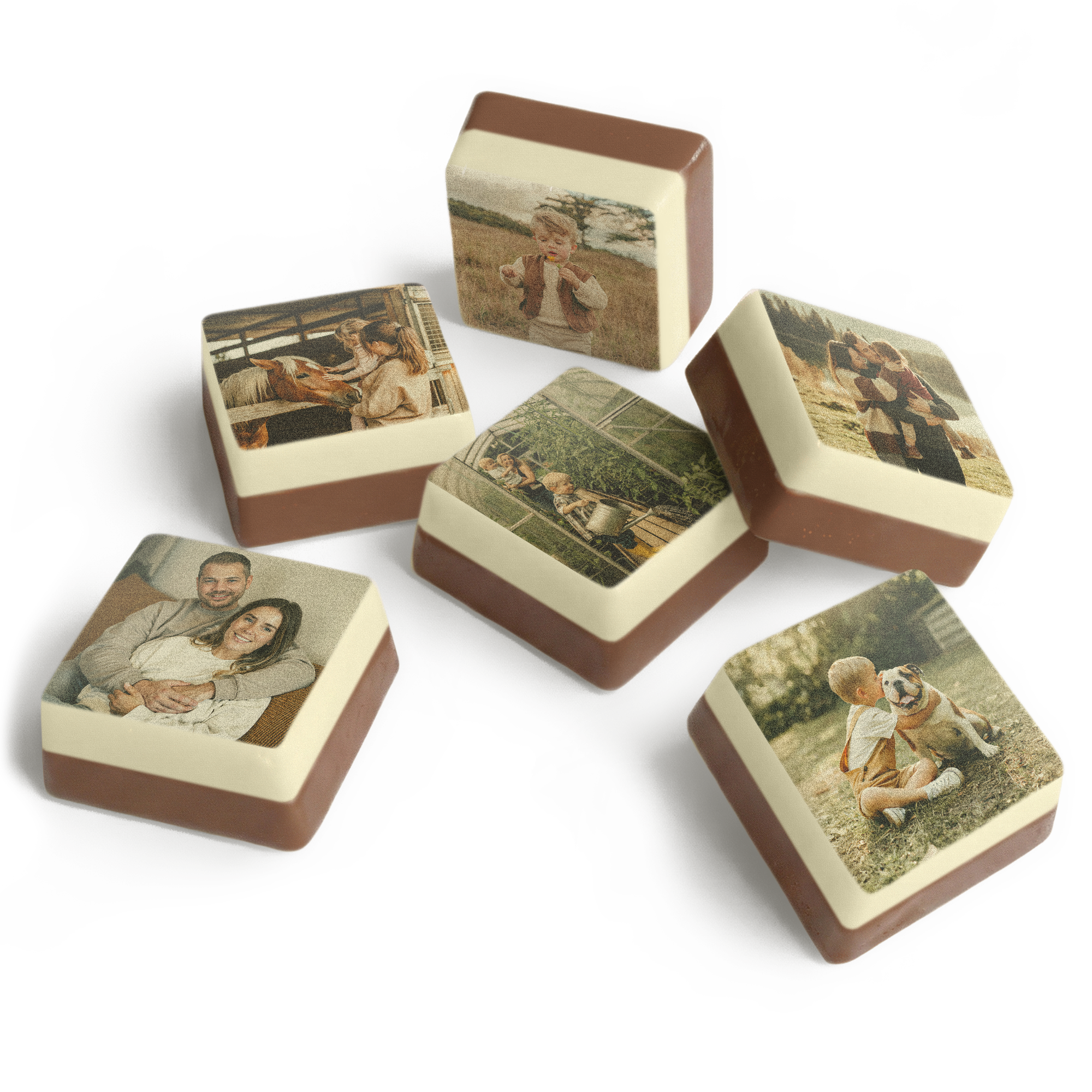 Calendar de Advent personalizat - Ciocolată cu fotografie