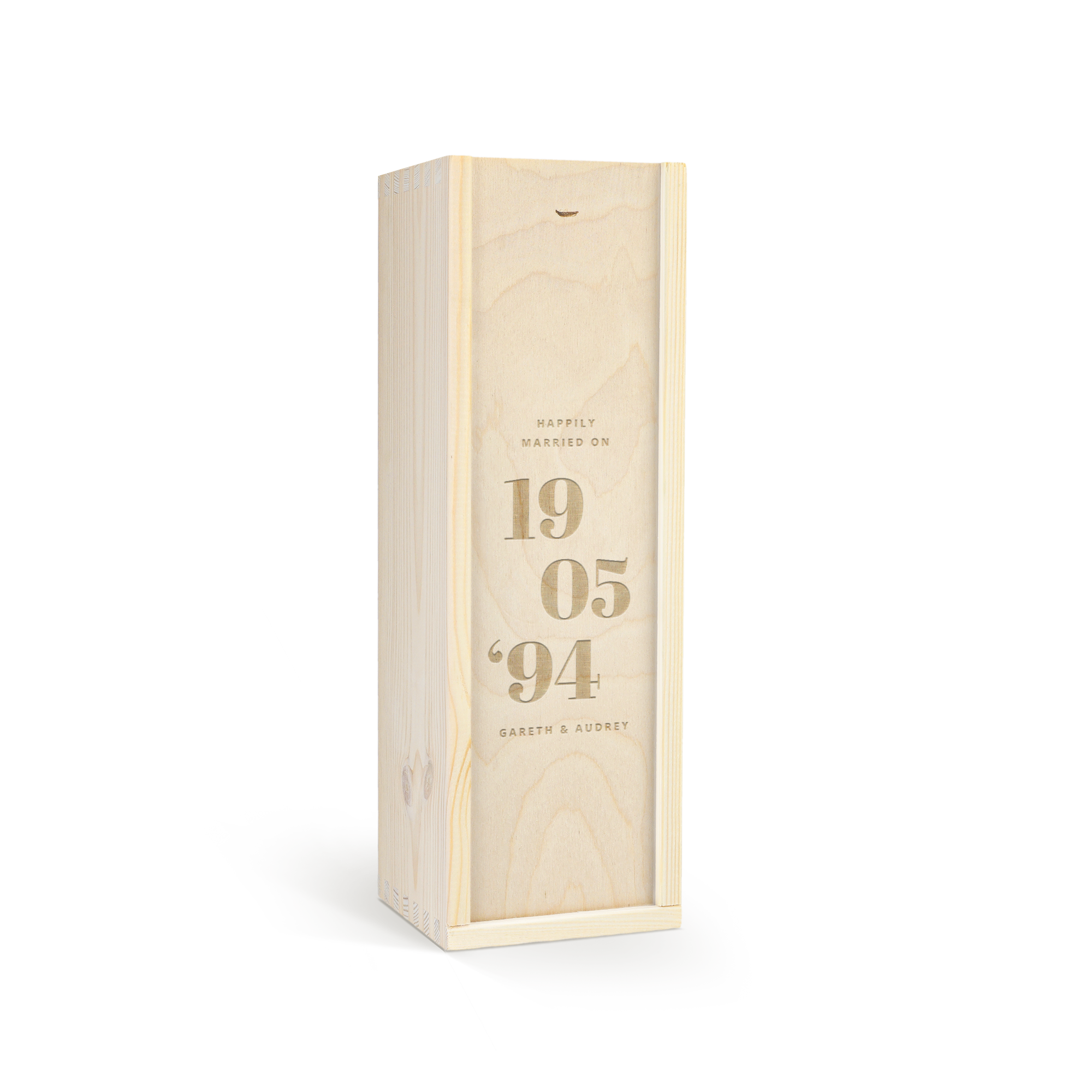 Personalised whiskey gift - Jack Daniels - Honey - Engraved wooden case