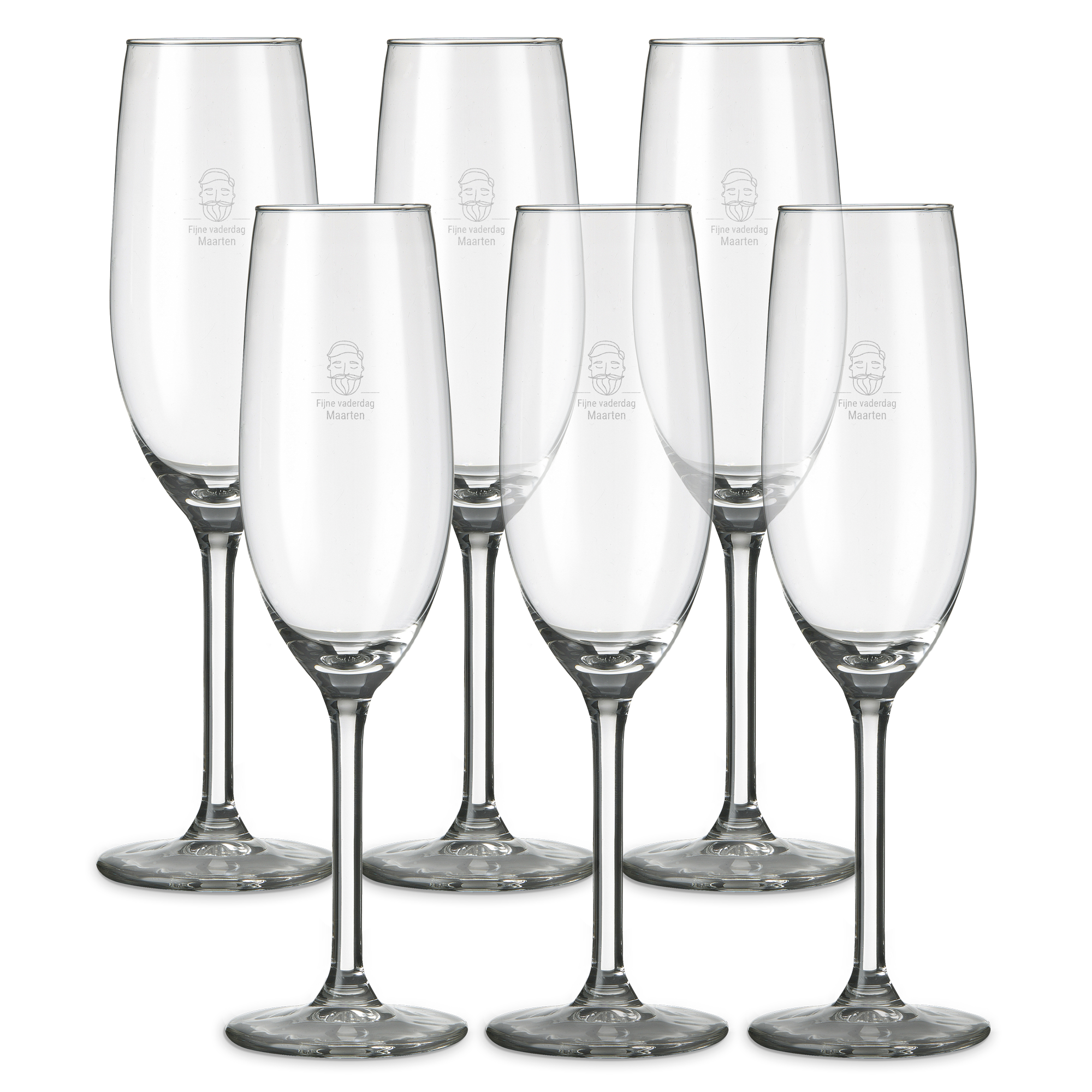 Champagneglas - 6 stuks