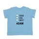 Personalised Baby T-shirt - Short sleeve - Blue - 50/56