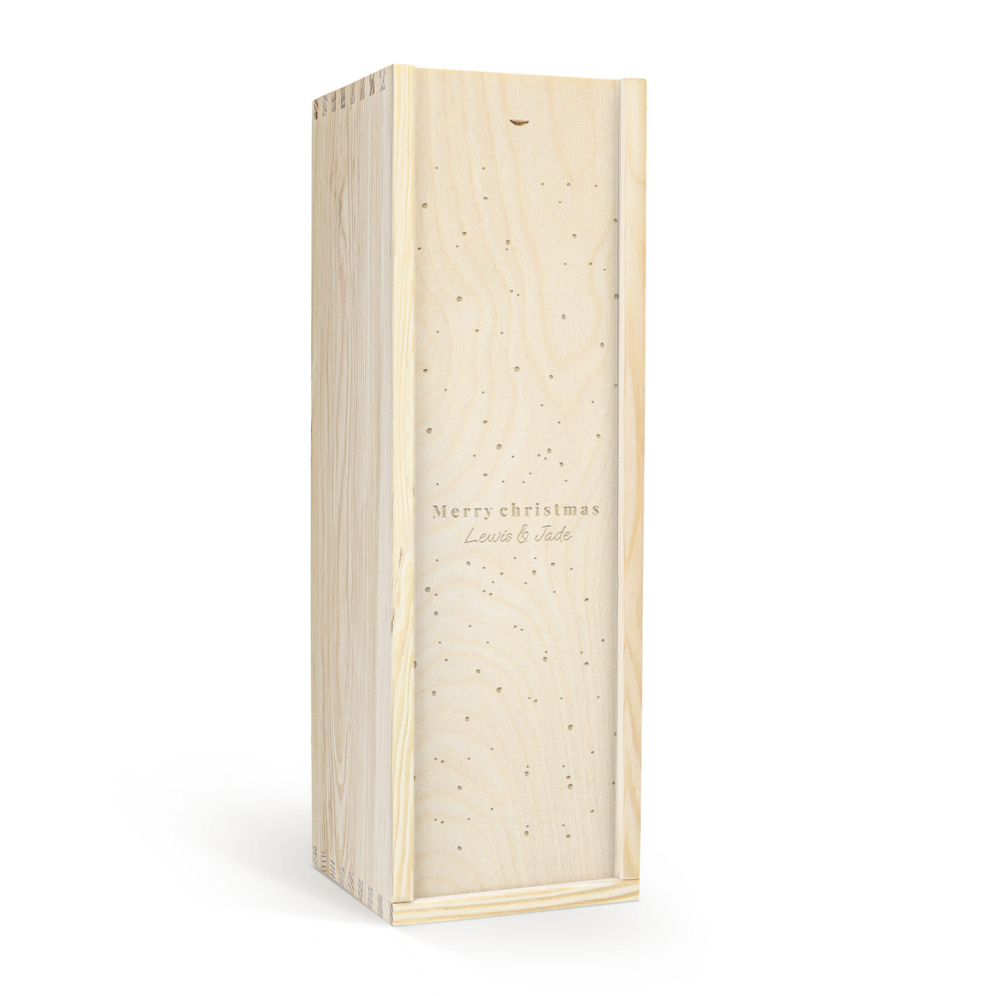 Personalised Champagne Gift - Moët et Chandon Brut - Wooden Case