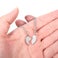 Engraved silver pendant - Broken hearts