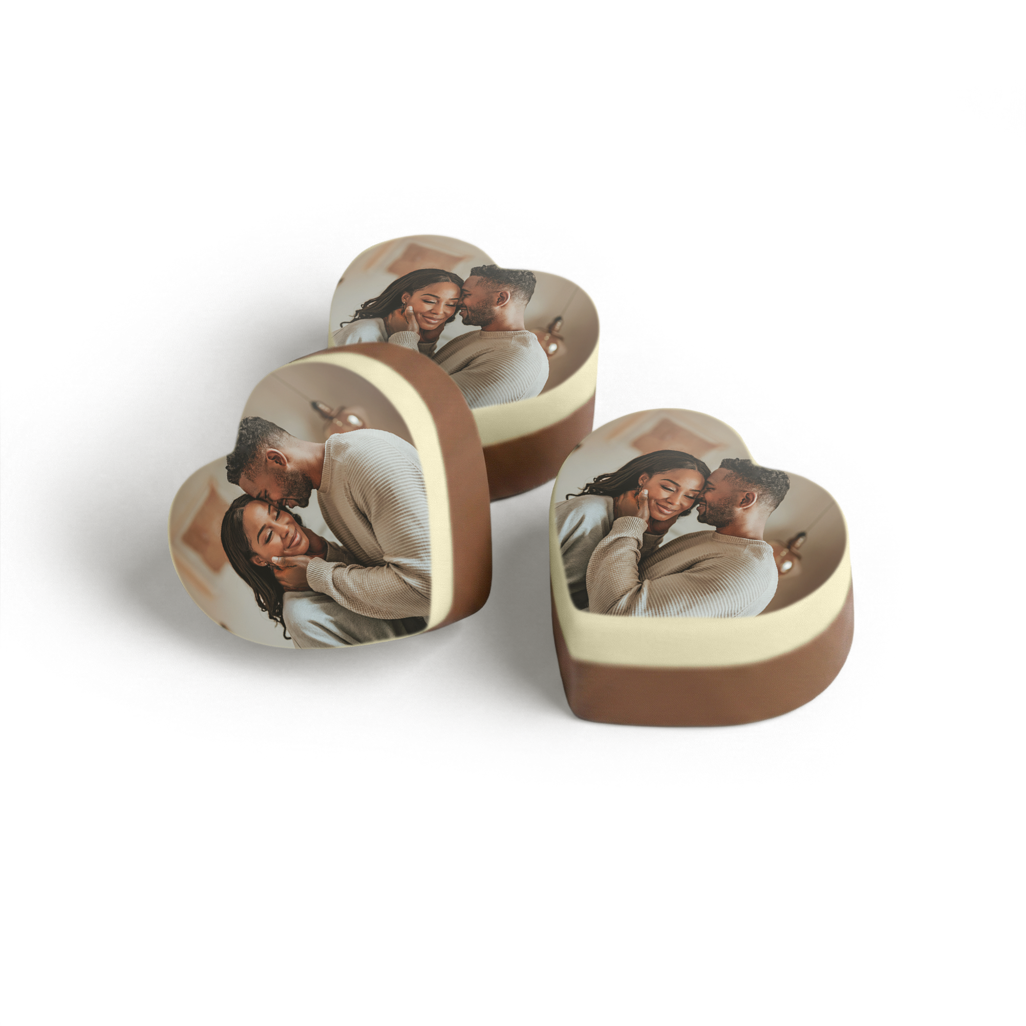 Chocolates con foto - Impresión en forma de corazón