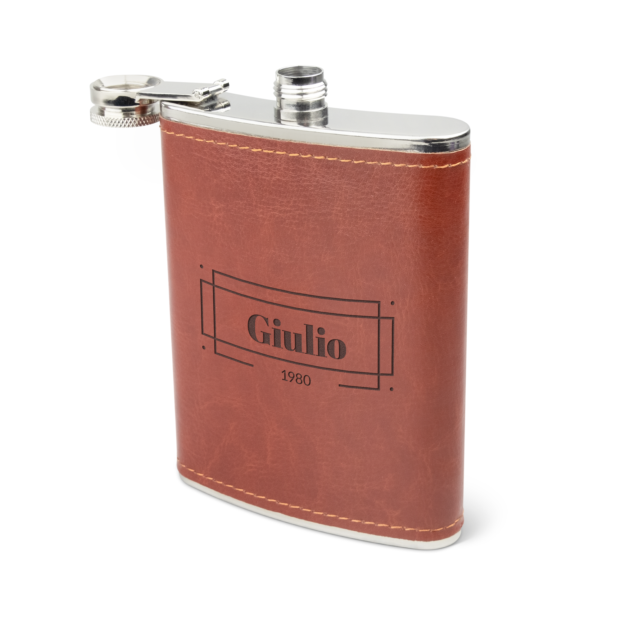 Set 4 Fiaschette Personalizzate Testimoni - 237ml Acciaio Inox Con Incisione - Foto 11