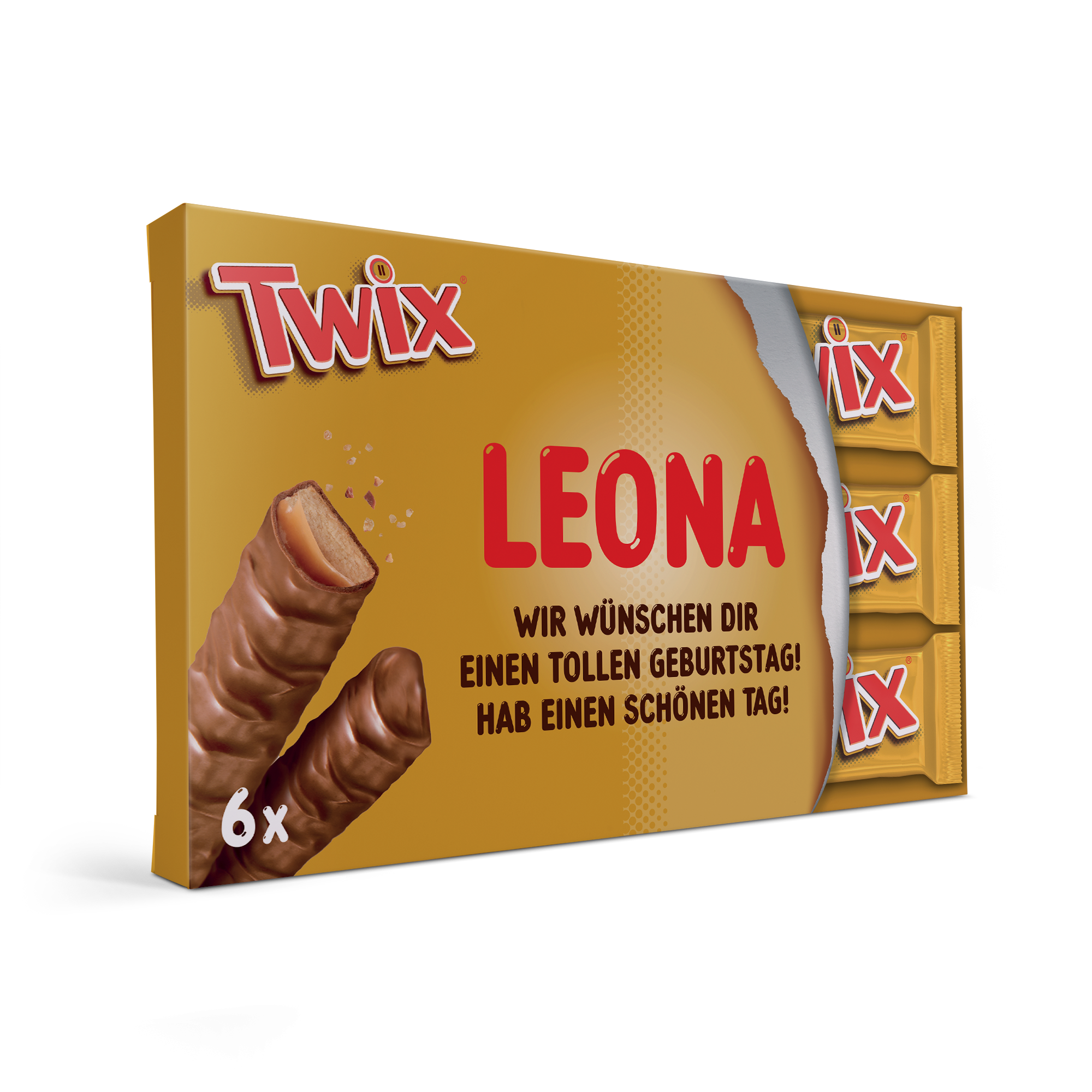 Personalisierte Twix Geschenkbox mit Namen 