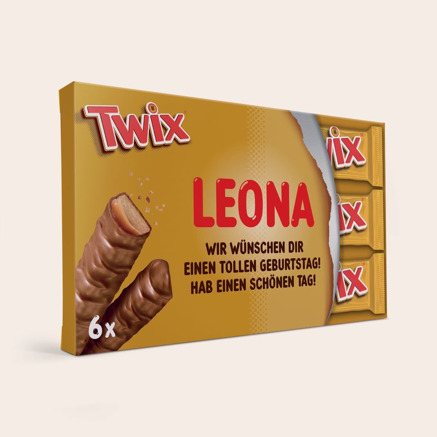Mega Twix Riegel mit Name und Foto personalisieren Mega Twix Riegel mit Name und Foto personalisieren