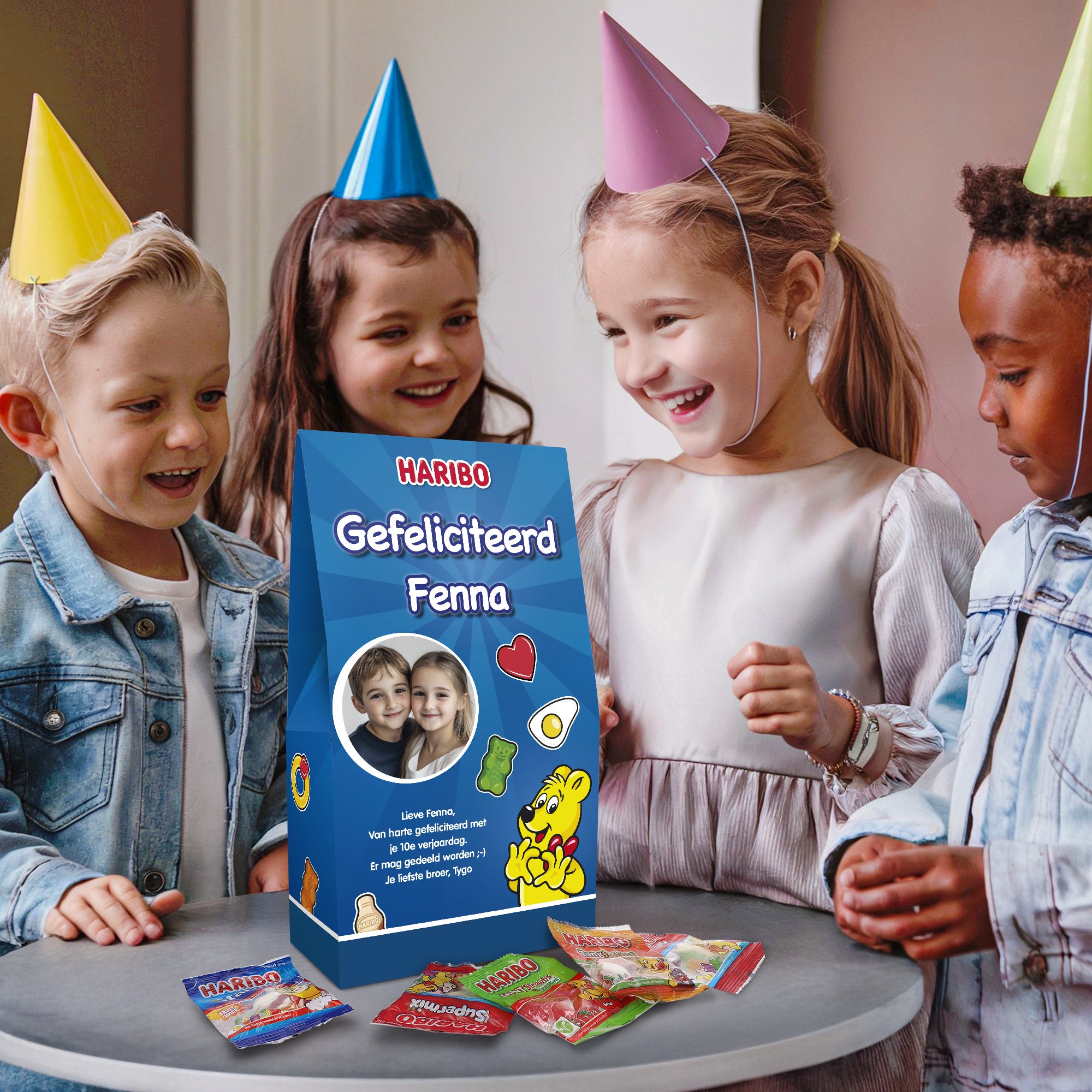 Gepersonaliseerde Haribo XL pouch (480 gram)