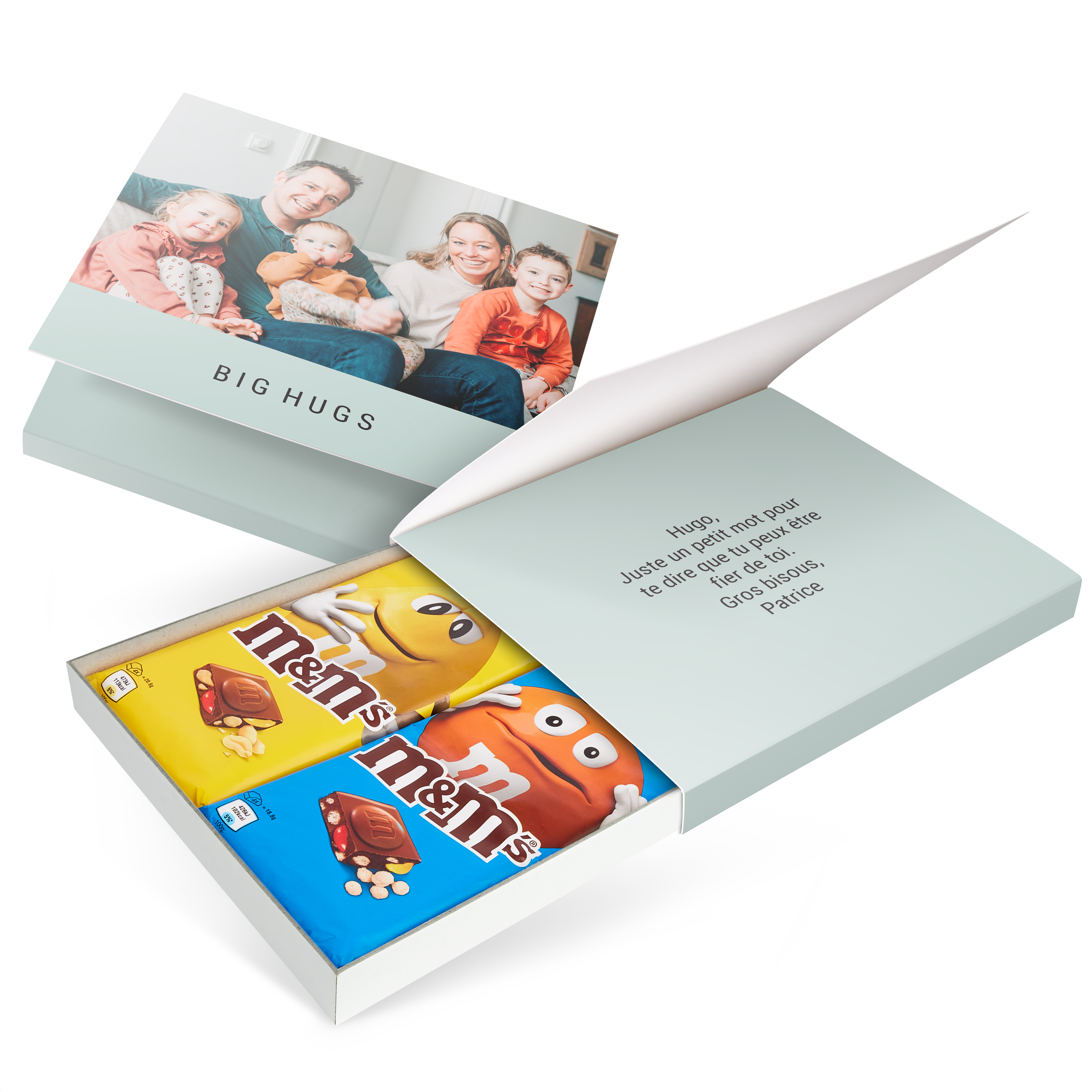 Coffret cadeau M&M's - 2 barres