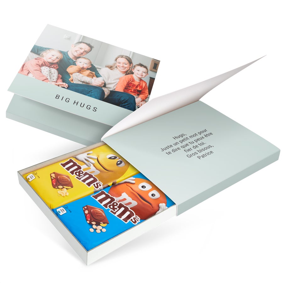 Coffret cadeau M&M's personnalisé Coffret cadeau M&M's personnalisé