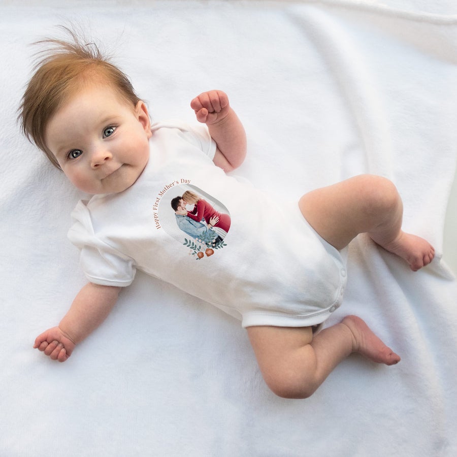 My first Mother's Day romper - White-50/56
