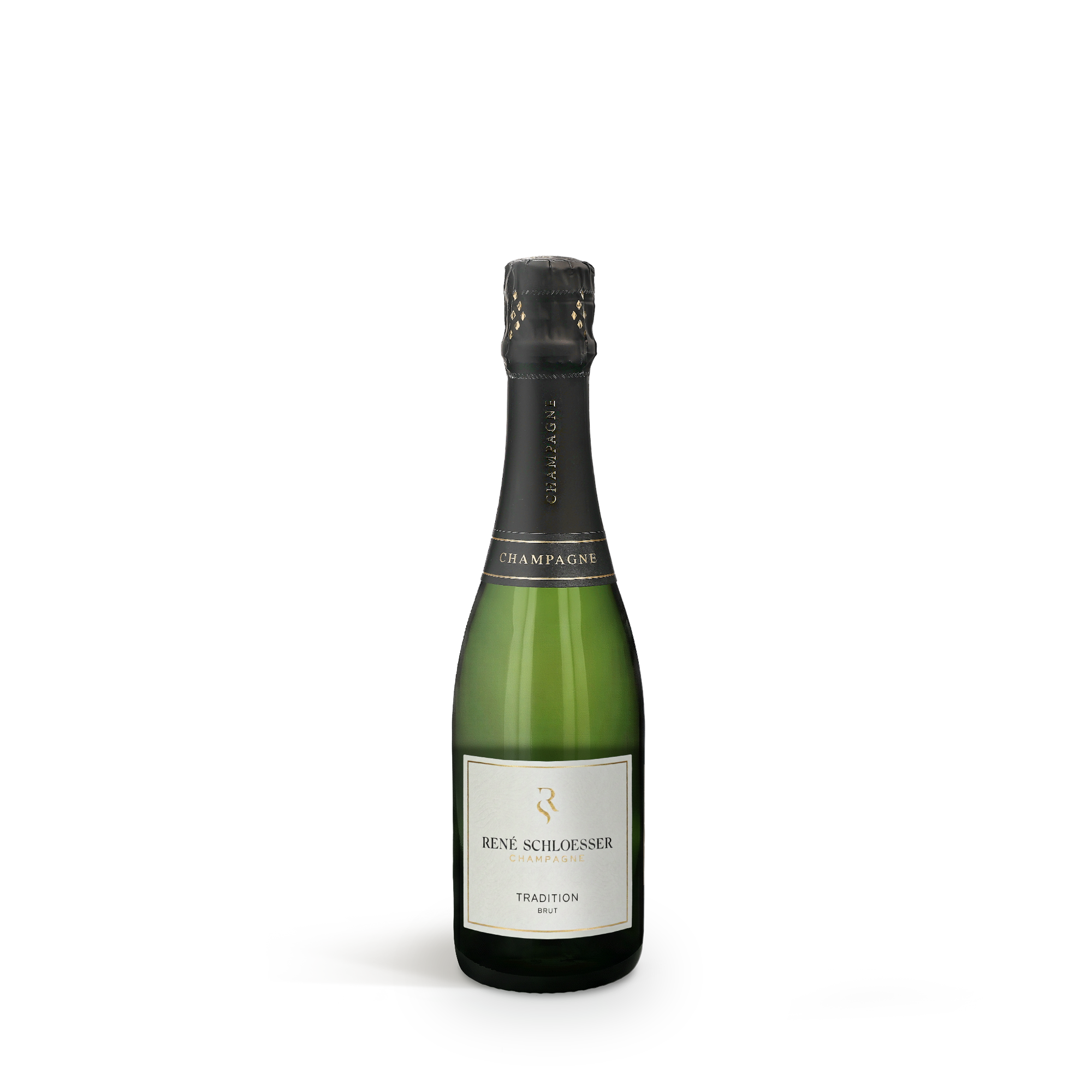 Champagne i indgraveret kasse - René Schloesser (375ml) med personaliseret gravering