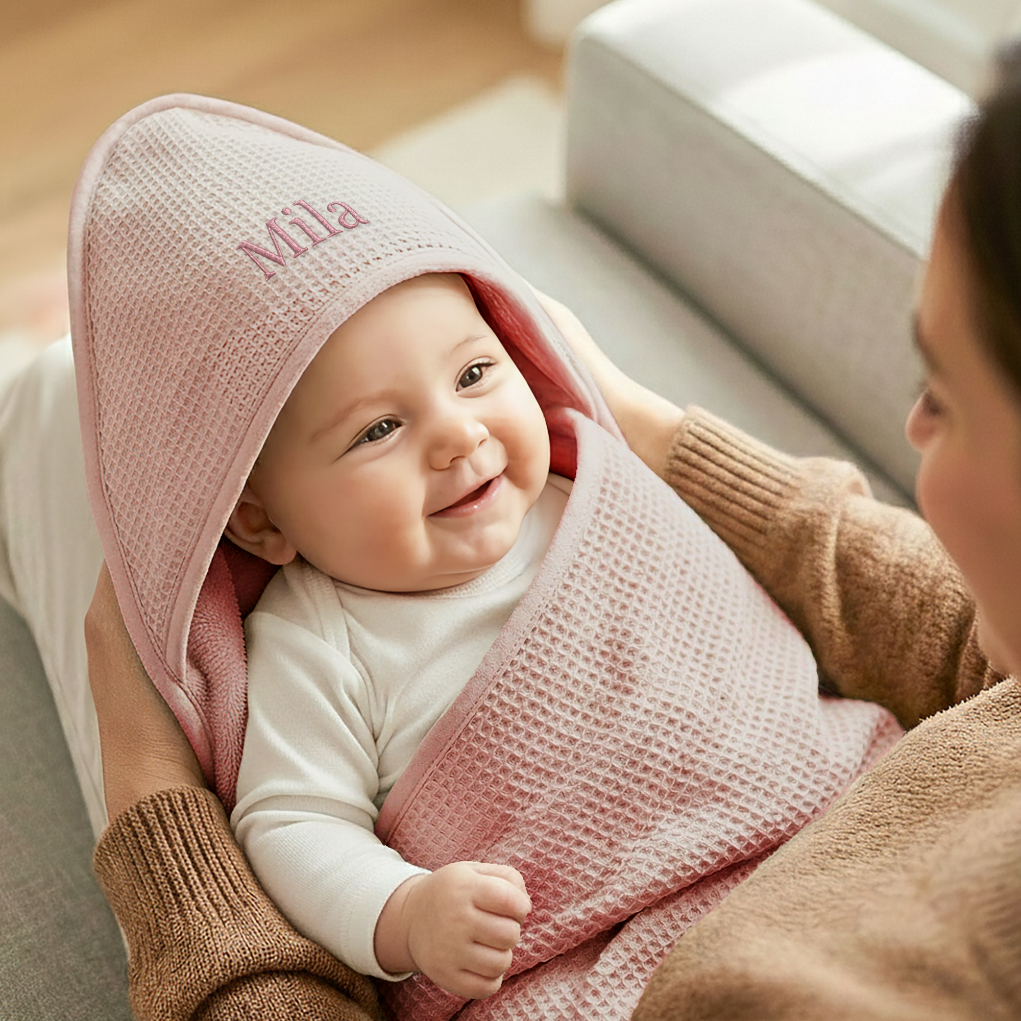 Omslagdoek baby met naam