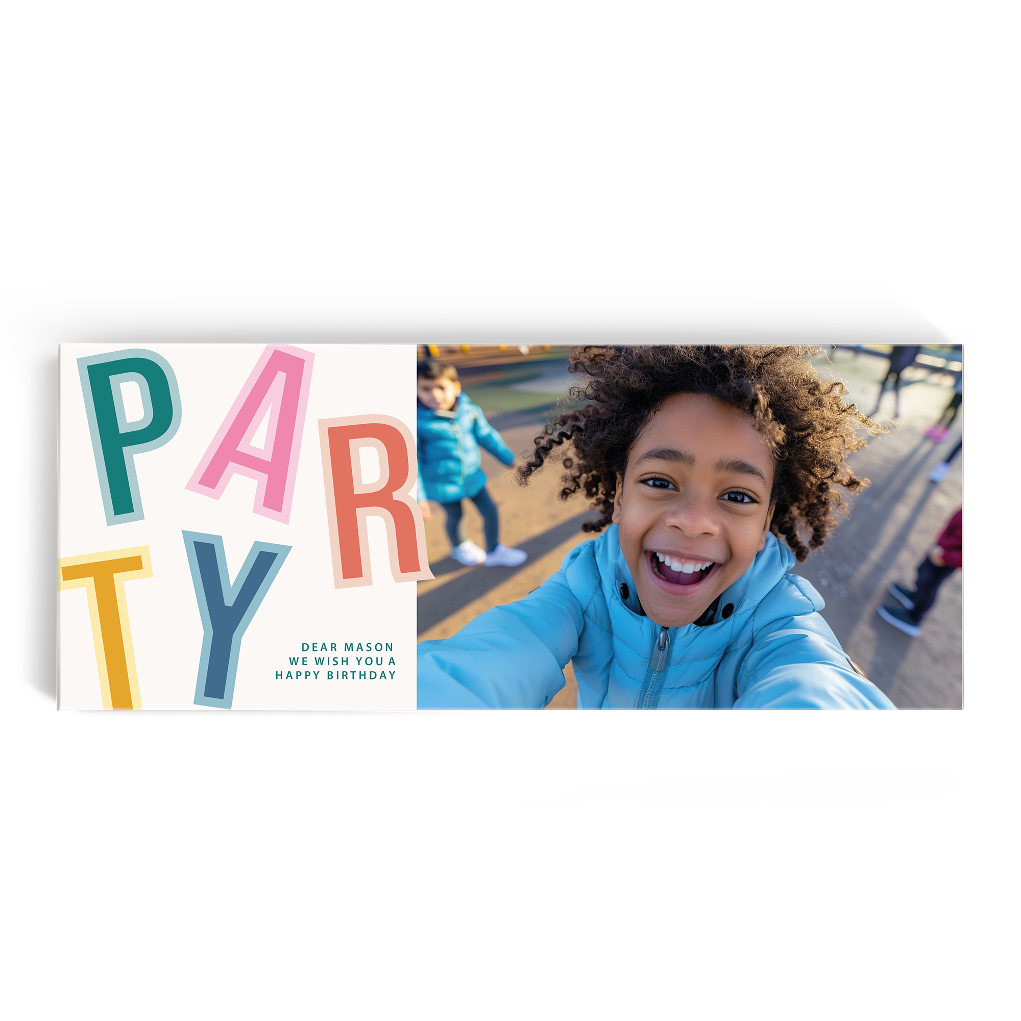 Mega Milka med tryckt namn