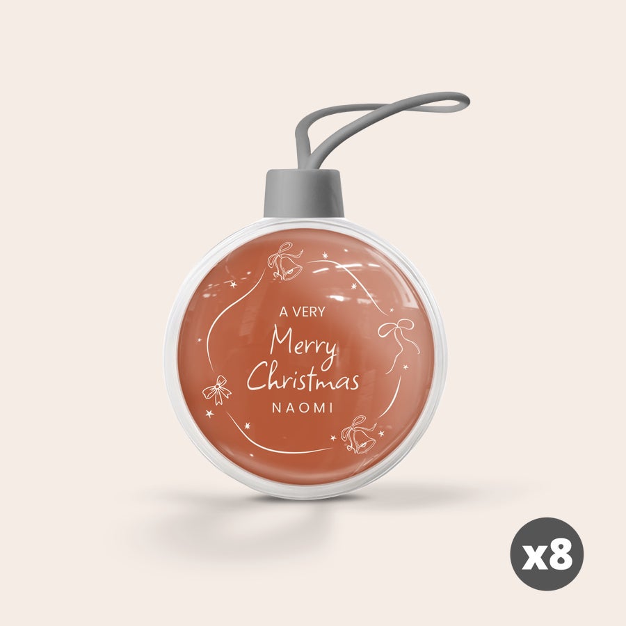 Personalised Christmas Baubles Personalised Christmas Baubles