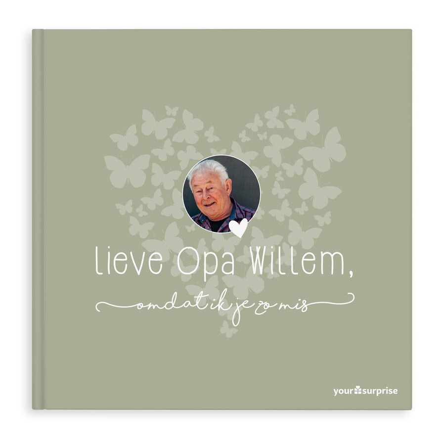 Gepersonaliseerd boek - Lieve Opa, omdat ik je zo mis - Hardcover Gepersonaliseerd boek - Lieve Opa, omdat ik je zo mis - Hardcover