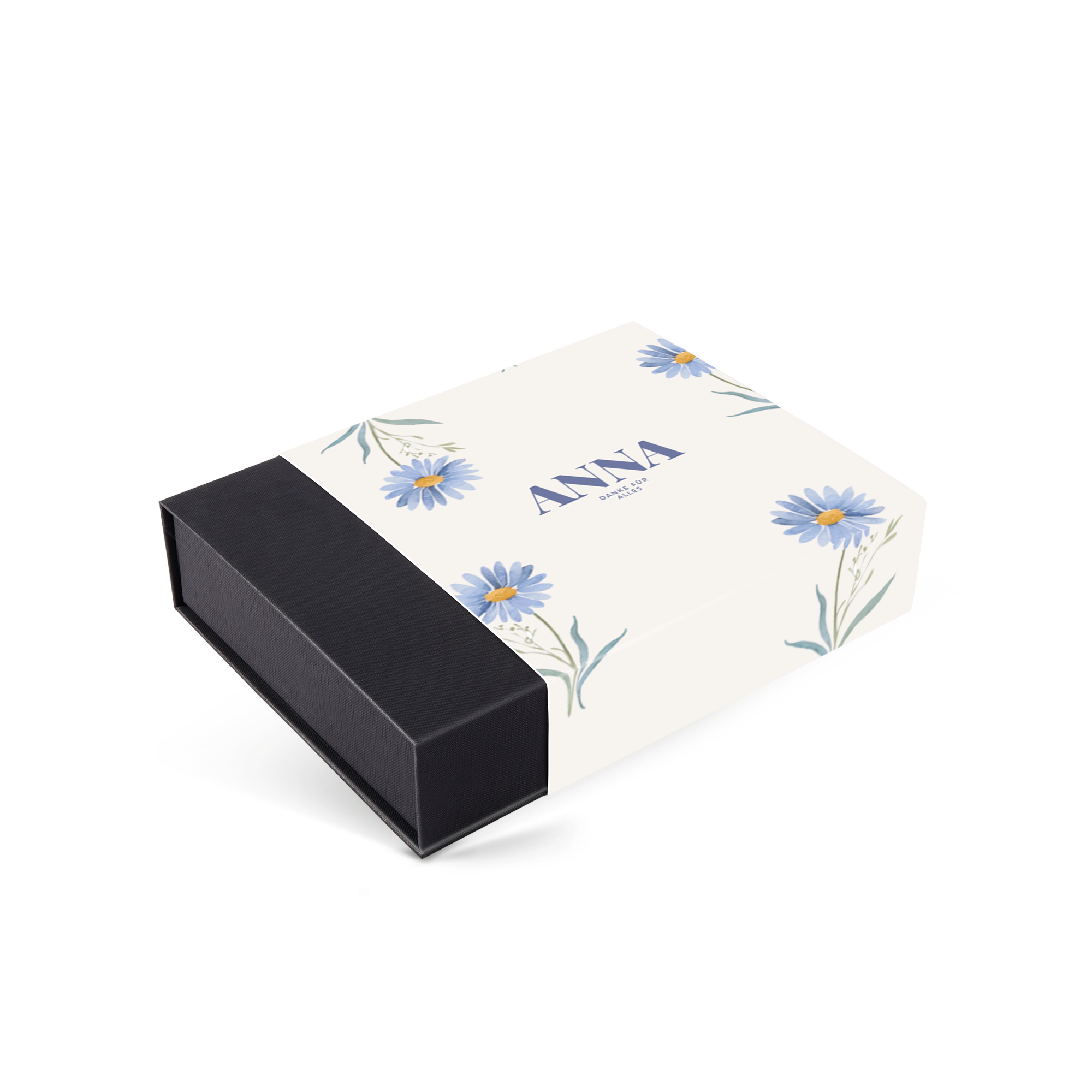 Personalisierte Pralinenverpackung selbst gestalten – 16 Pralinen, mit Namen 