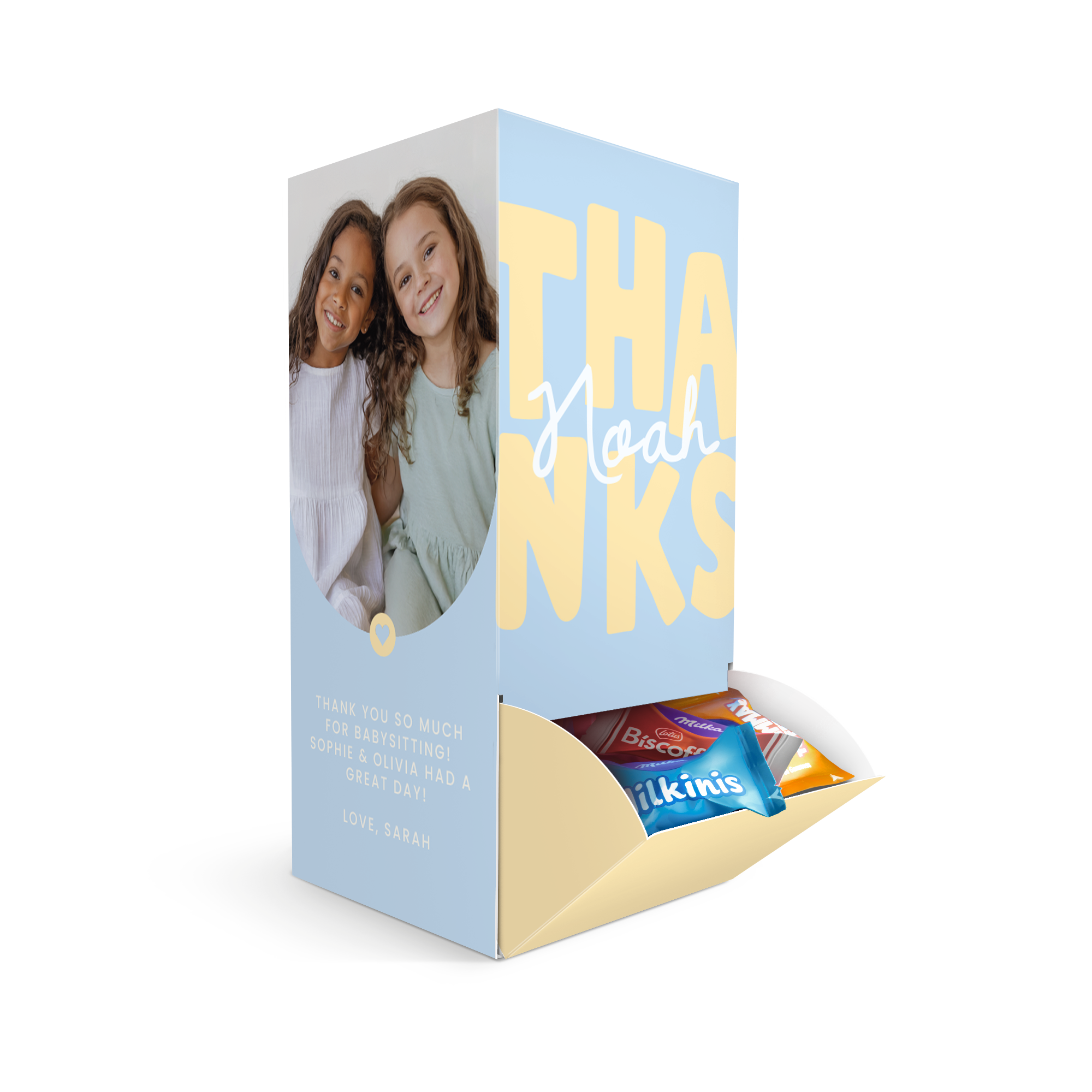 Personalised dispenser with Milka Favourites