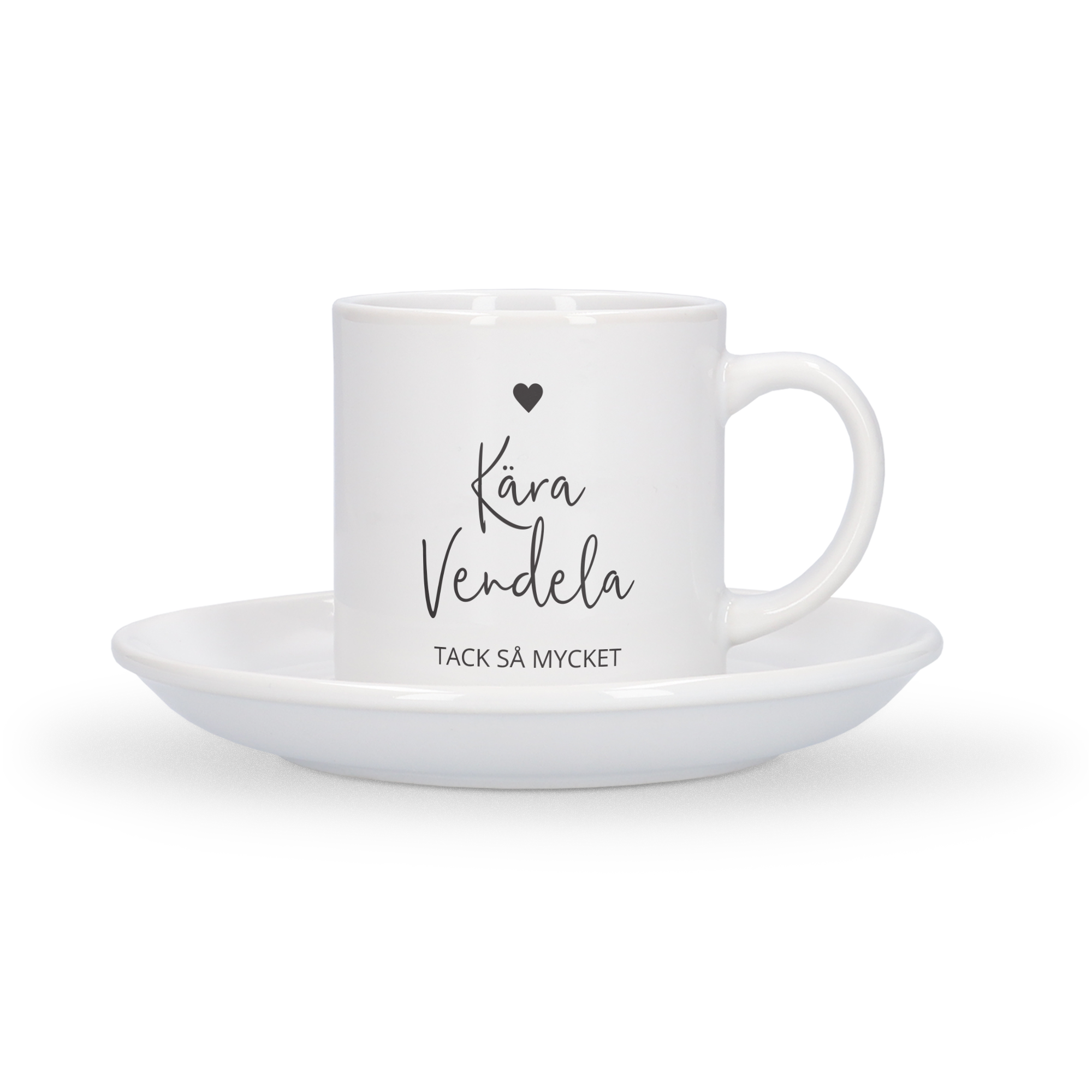 Personlig cappuccino mugg