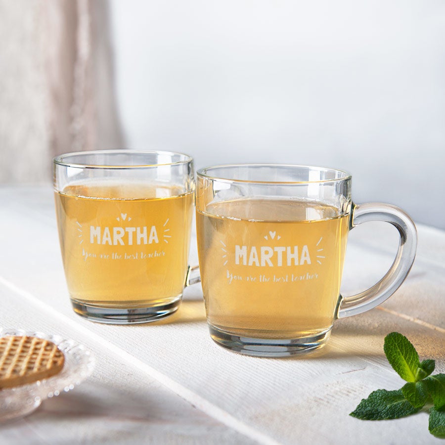 Tea glasses for Teachers - set of 2