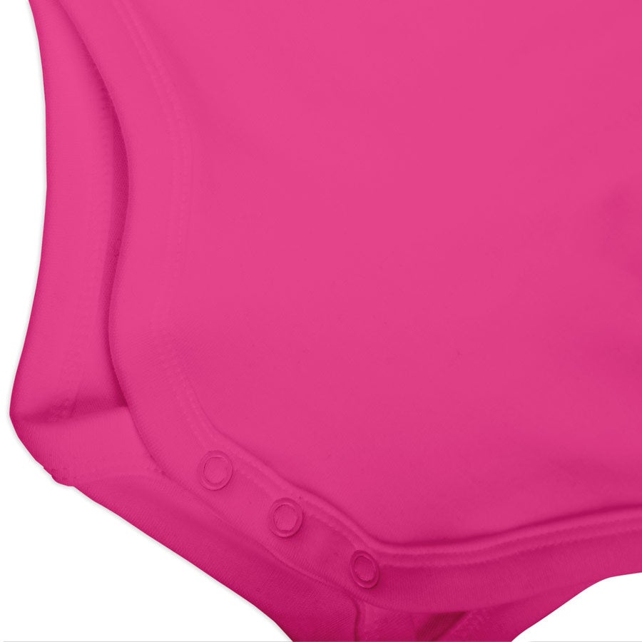 Body bébé - Manches courtes - Fuchsia -  62/68