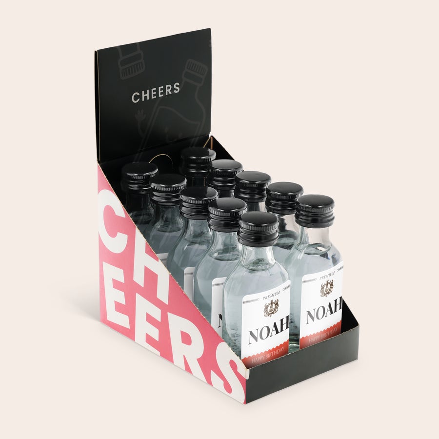 Mini alkohol flaschen set personalisiert Mini alkohol flaschen set personalisiert