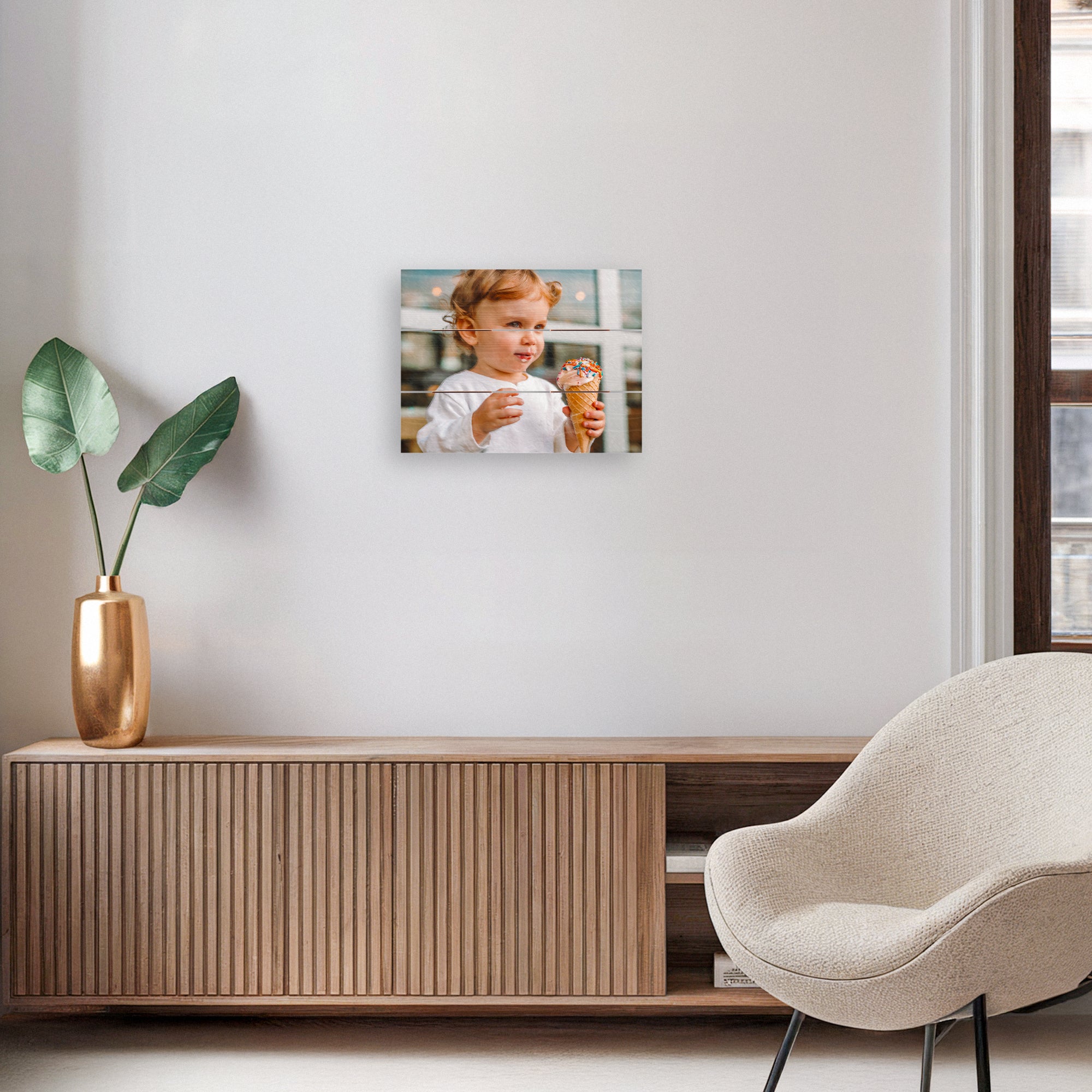 Personalised photo print - Wood - 40 x 30 cm from YourSurprise IE