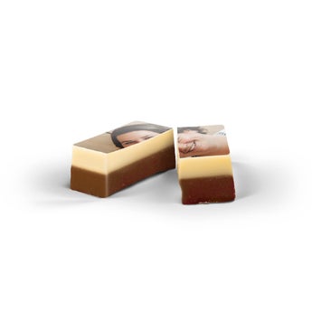 Solid chocolates - Square - set of 24