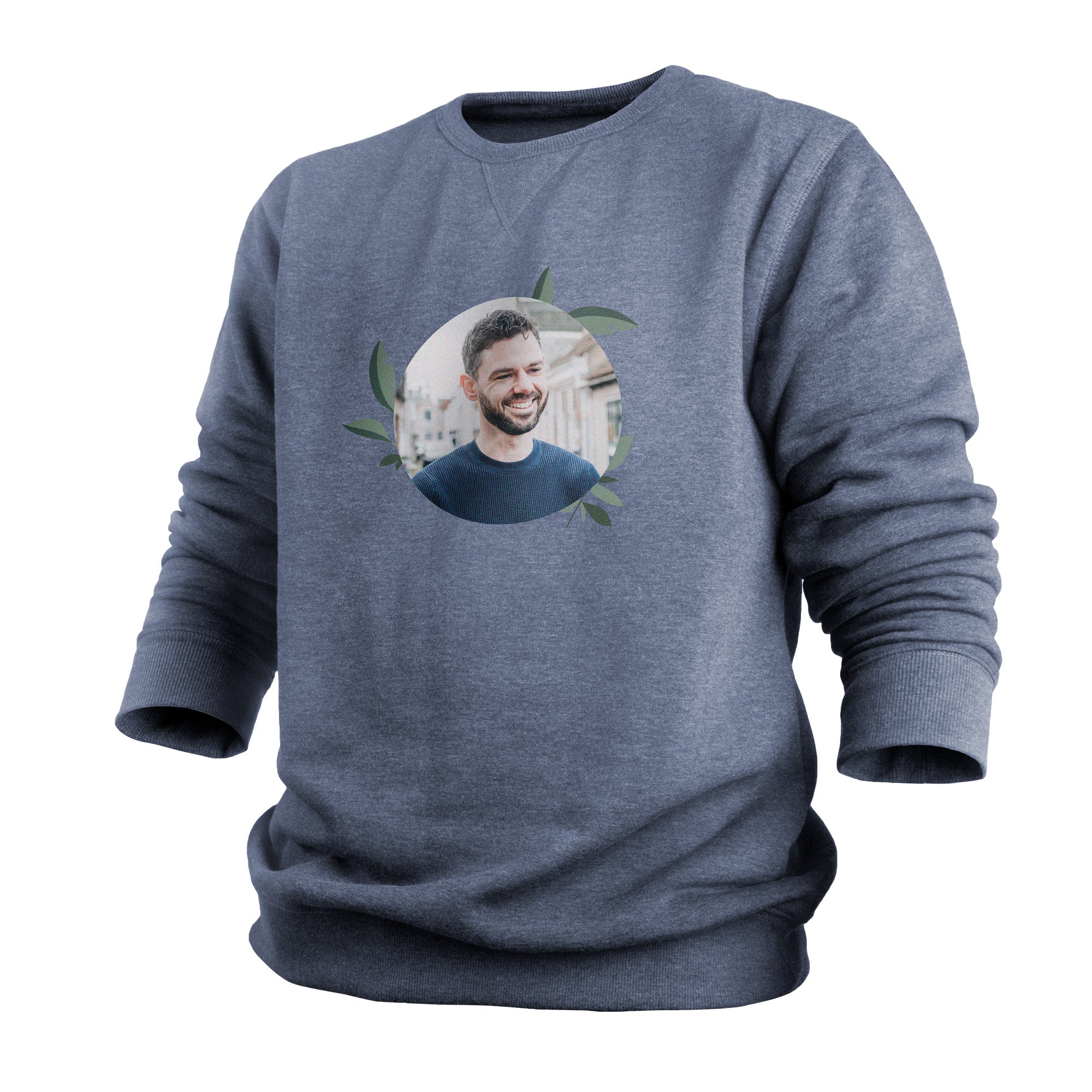 Personalised sweater - Men - Indigo - XL