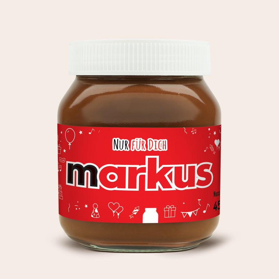 Personalisiertes nutella®-Glas nutella Glas mit
