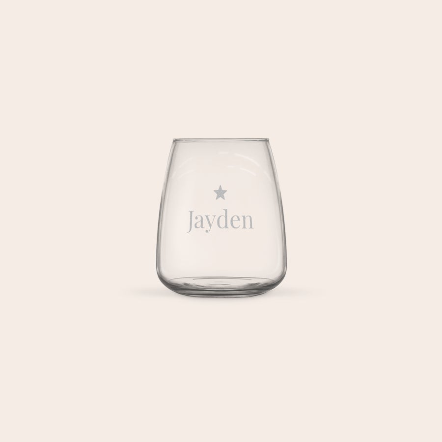 Personalised water glass Personalised water glass